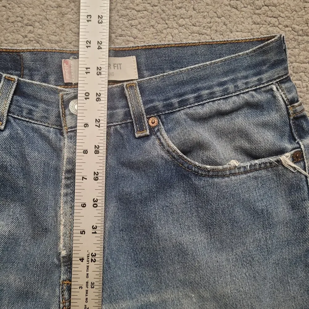 VTG Levis 505 Jeans 30x32 Blue‎ Denim Regular Fit Straight Leg Red Tab Classic